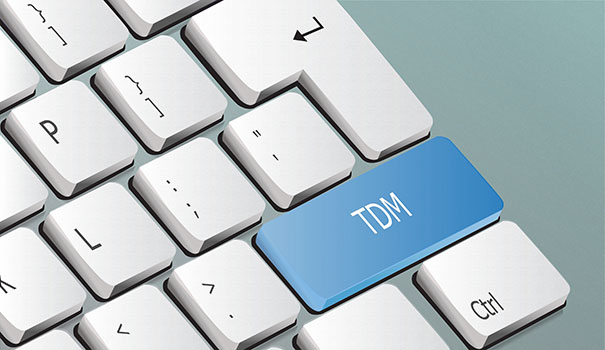 TDM written on the keyboard button